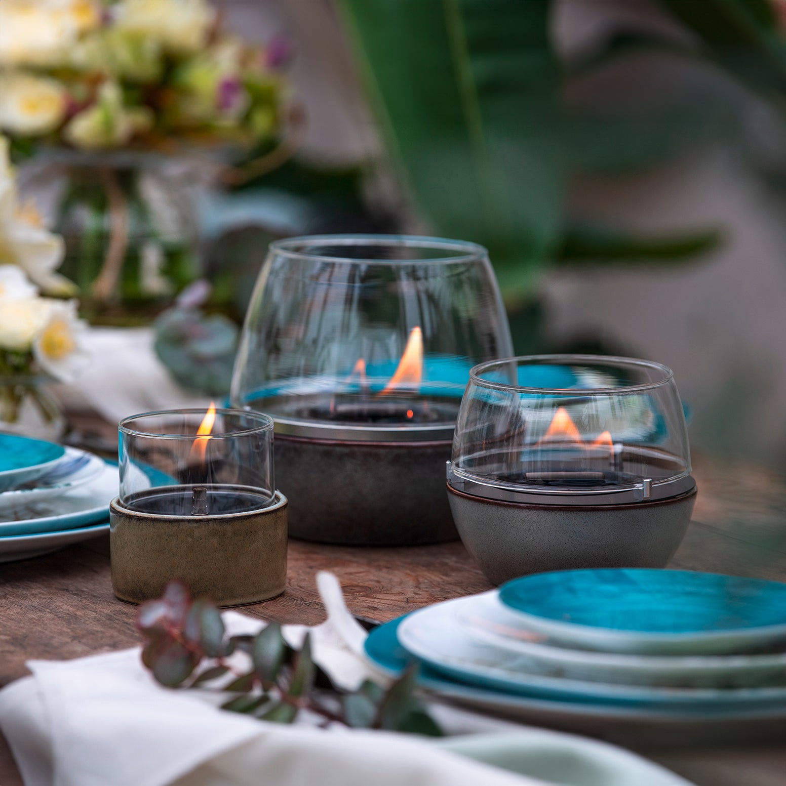 Cheminée de table Tenderflame <br> Tulipe 18 Vert