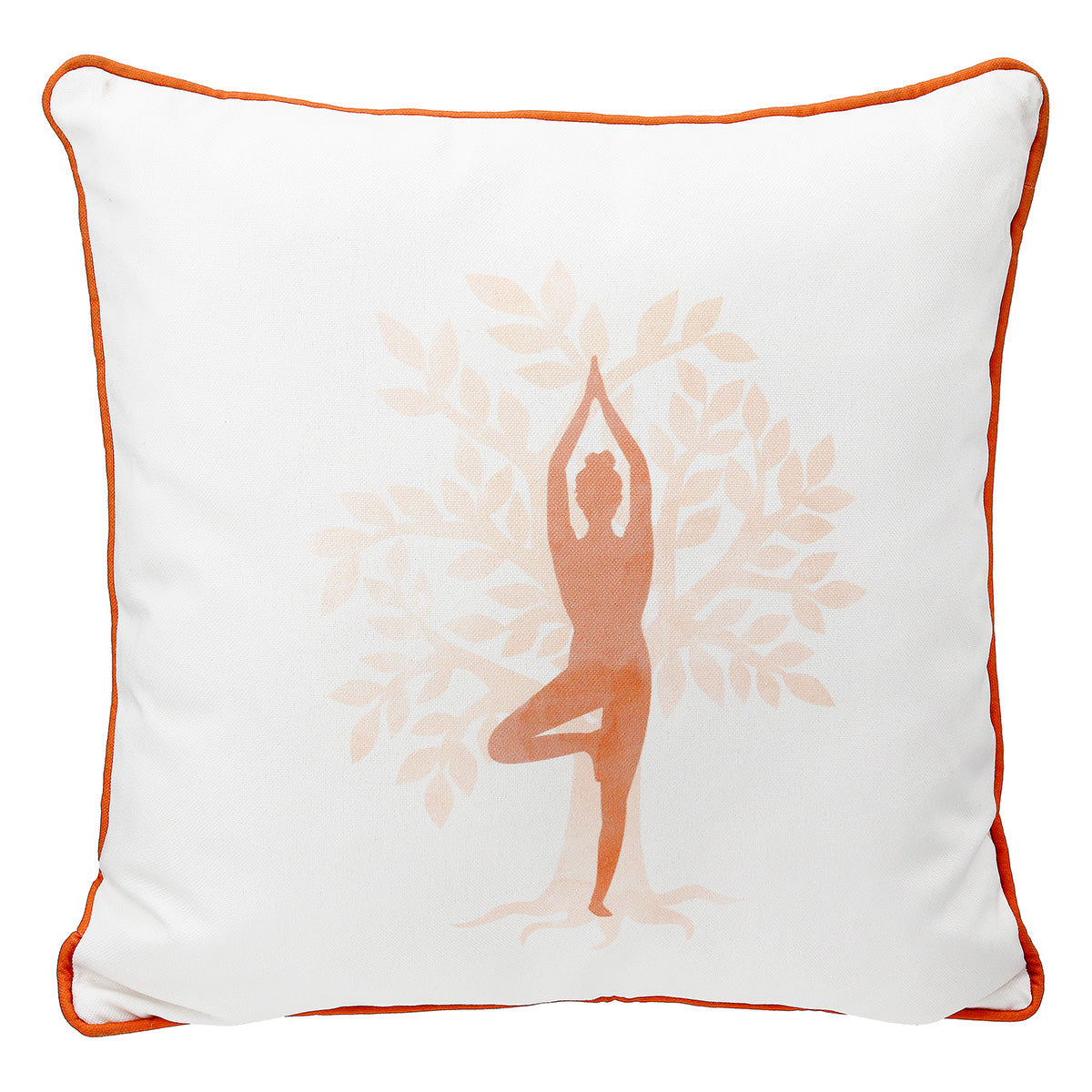 Cuscino con motivo yoga