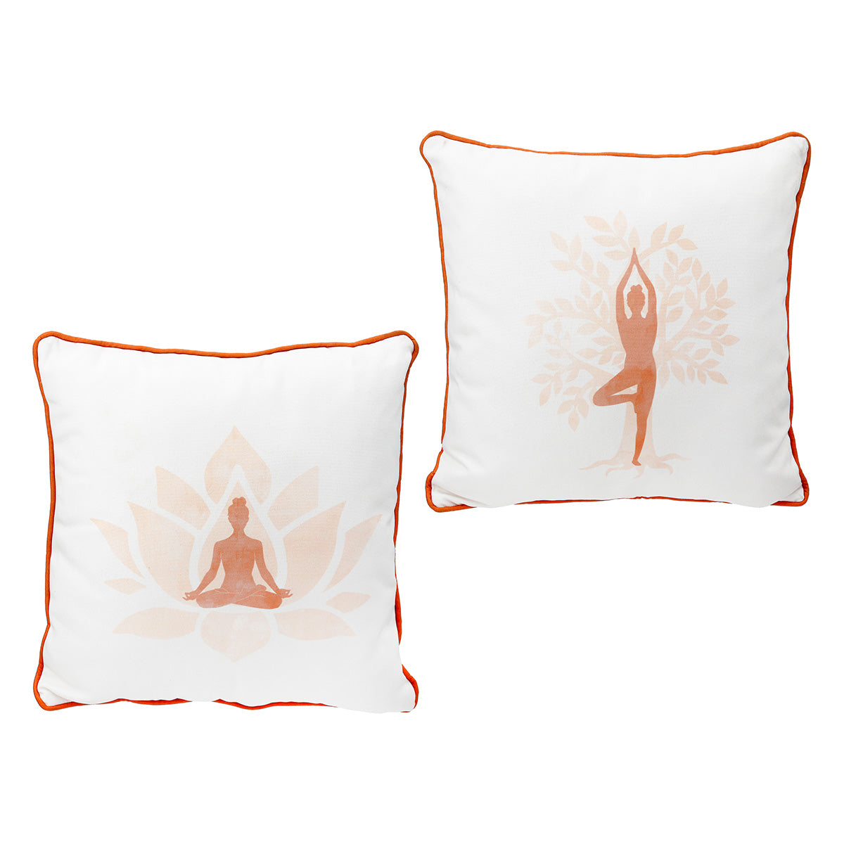 Cuscino con motivo yoga