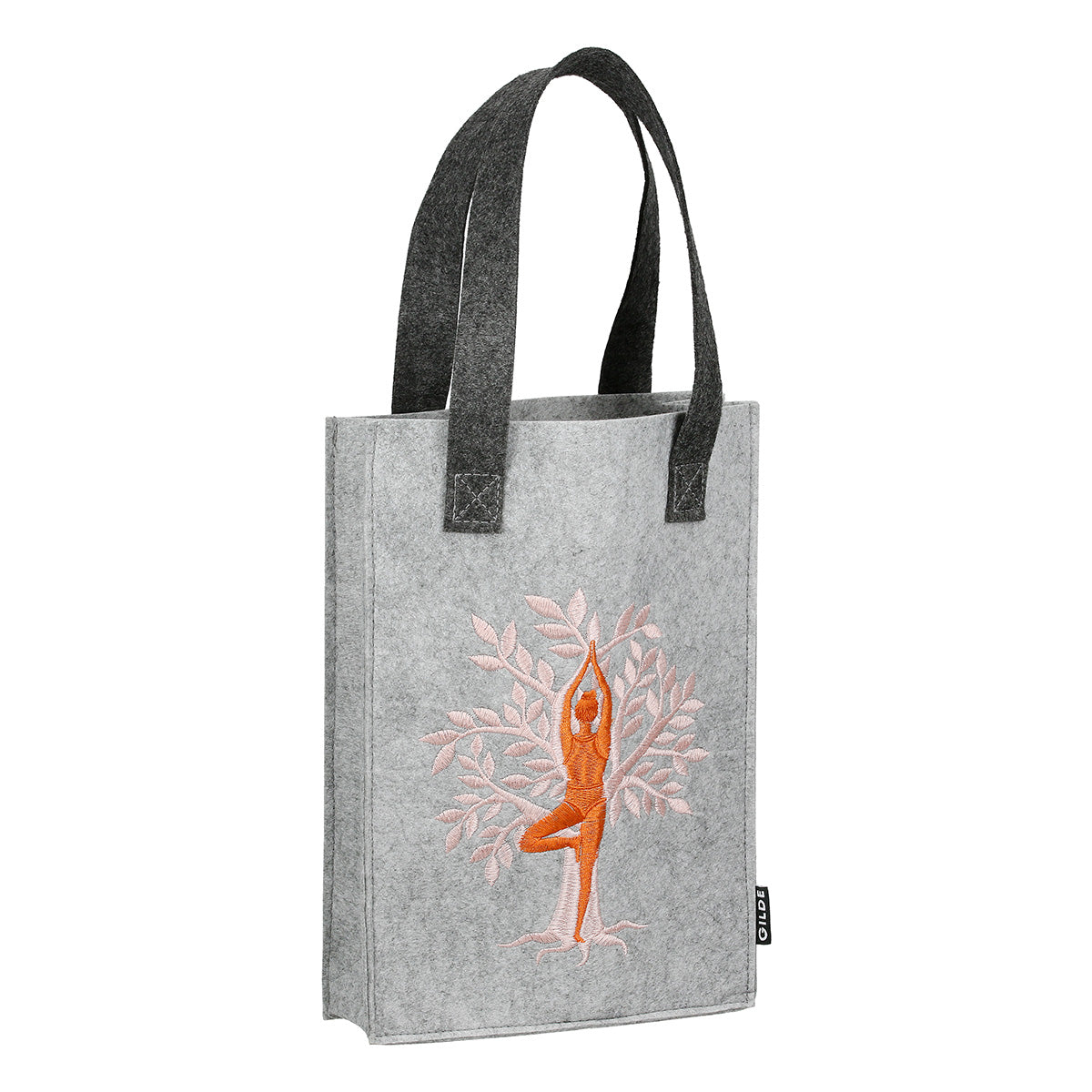 Sac en feutre avec motif yoga