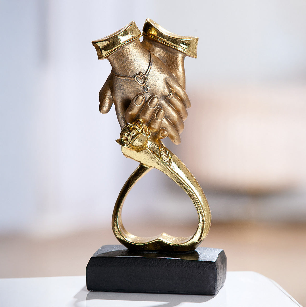 Skulptur Herz Just Married