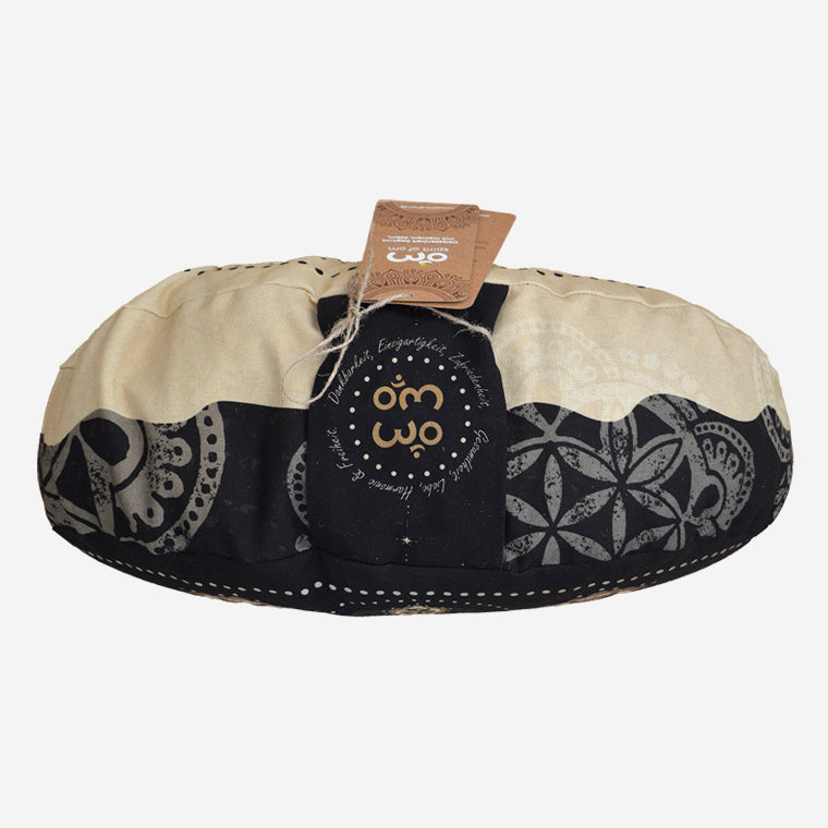 Coussin de méditation<br>Hallbmond Noir/Beige