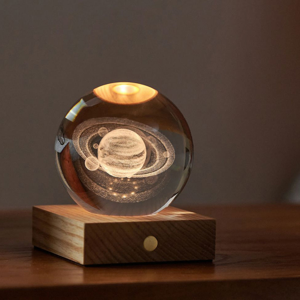 Lumière de cristal ambre