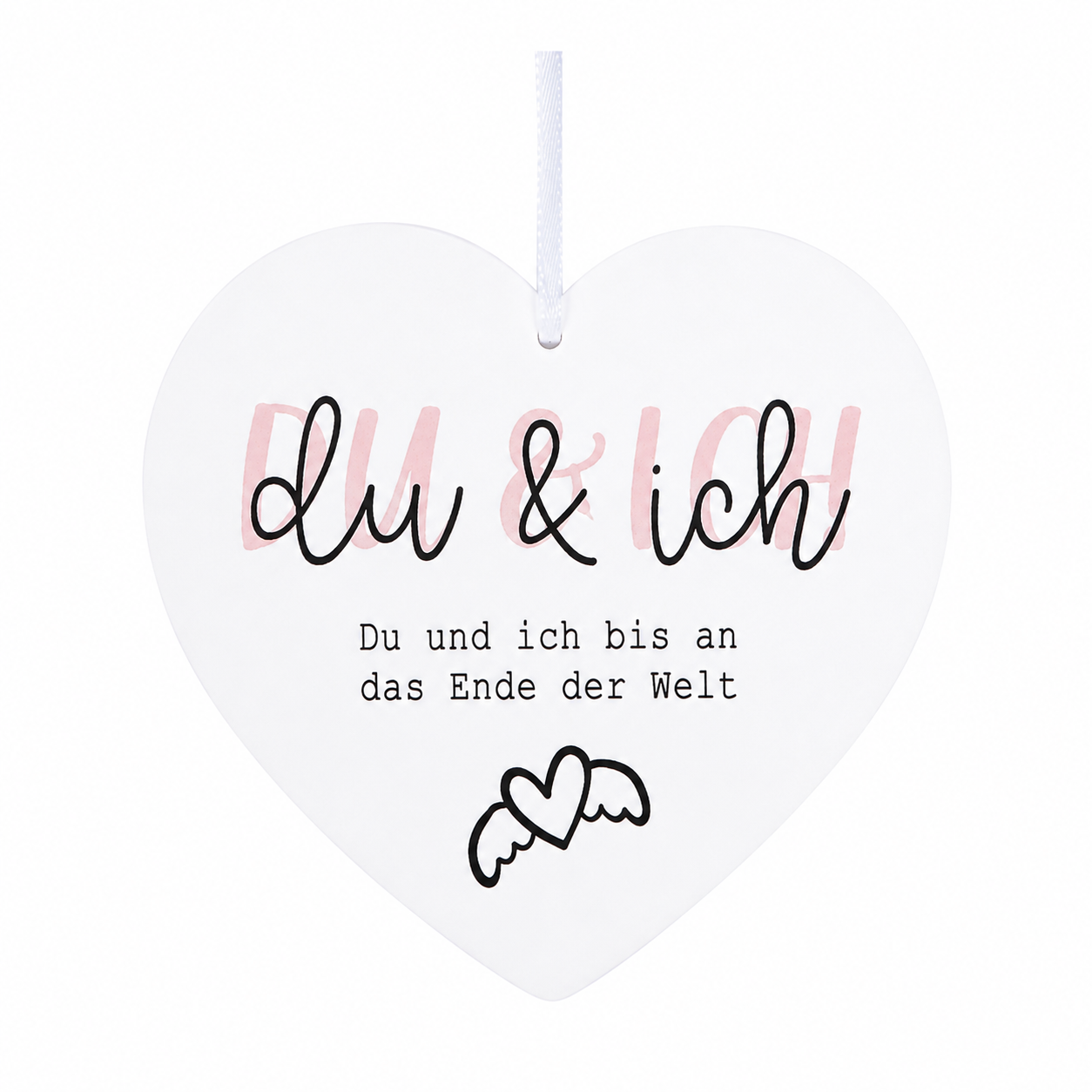 Geschenkanhänger Herz mit Liebesspruch