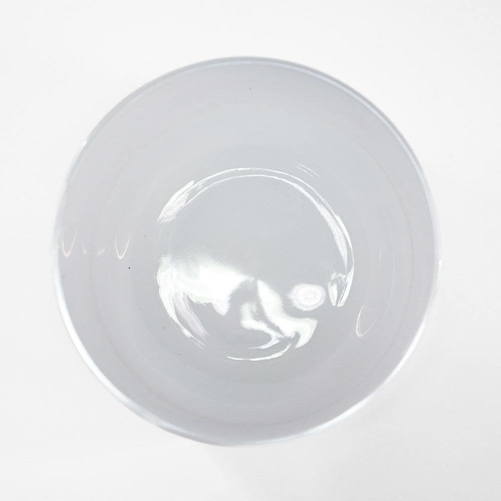 Bol chantant en cristal vert-rose clair