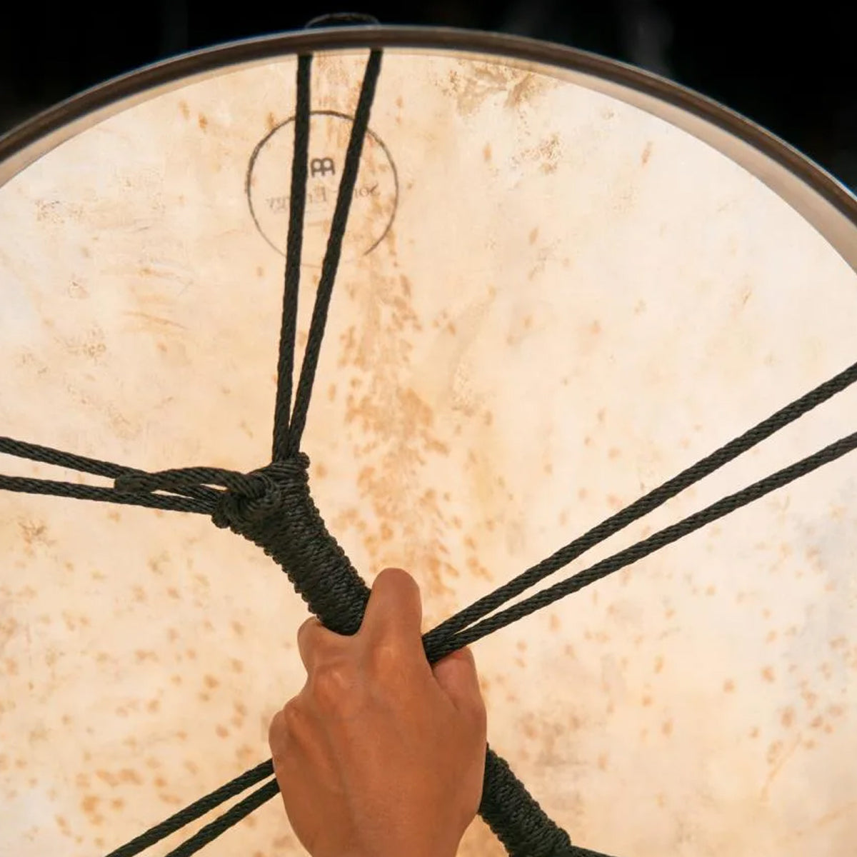 Tambour rituel 51 cm avec peau de chèvre – son profond et chaud