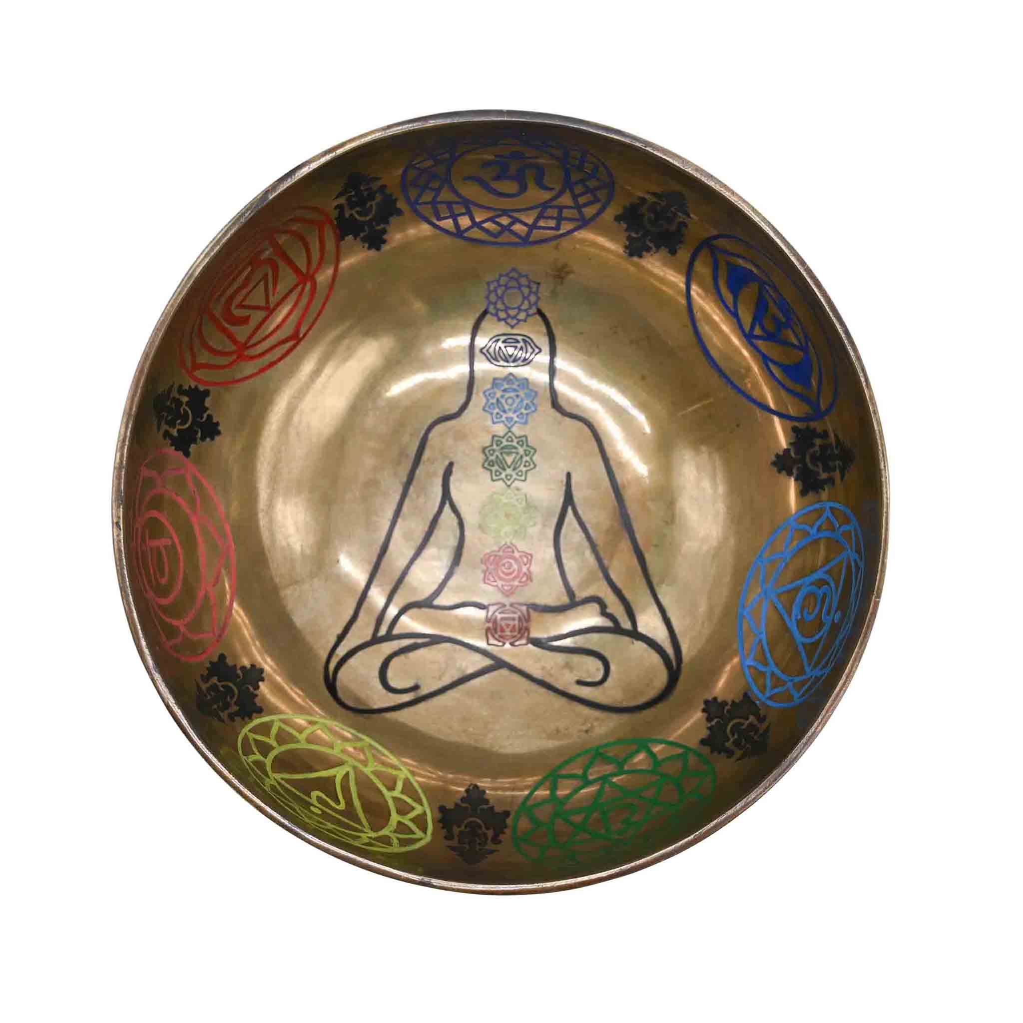 Bol chantant gravure colorée – 24 cm