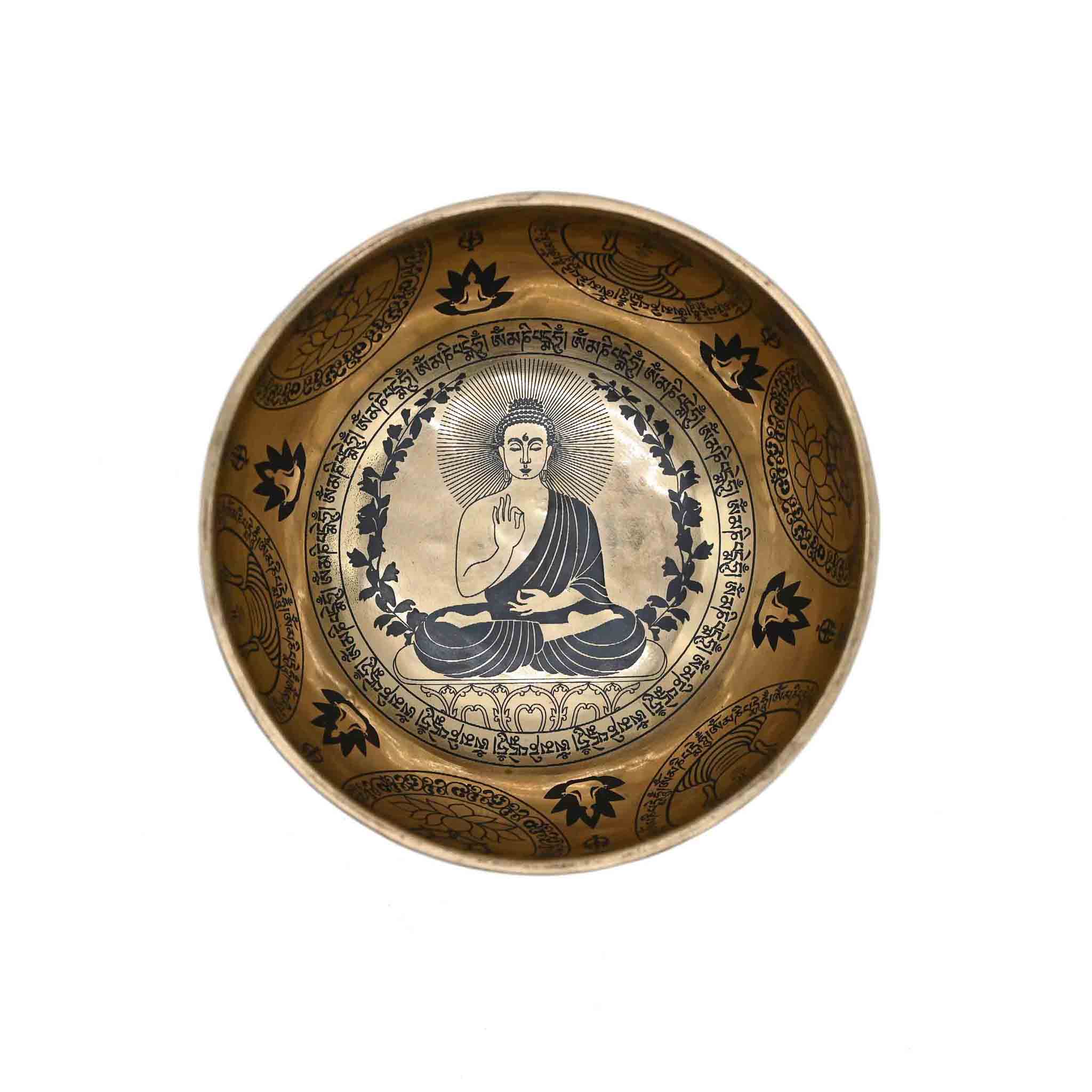 Bol chantant avec gravure Bouddha – 15,5 cm