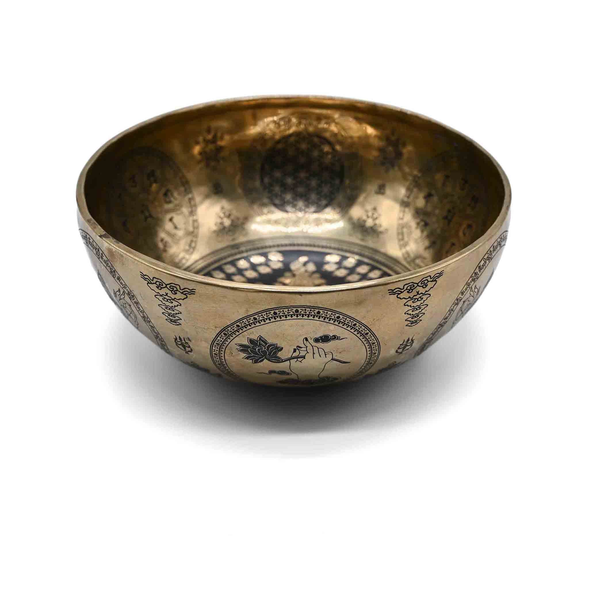 Bol chantant avec gravure Bouddha – 26 cm