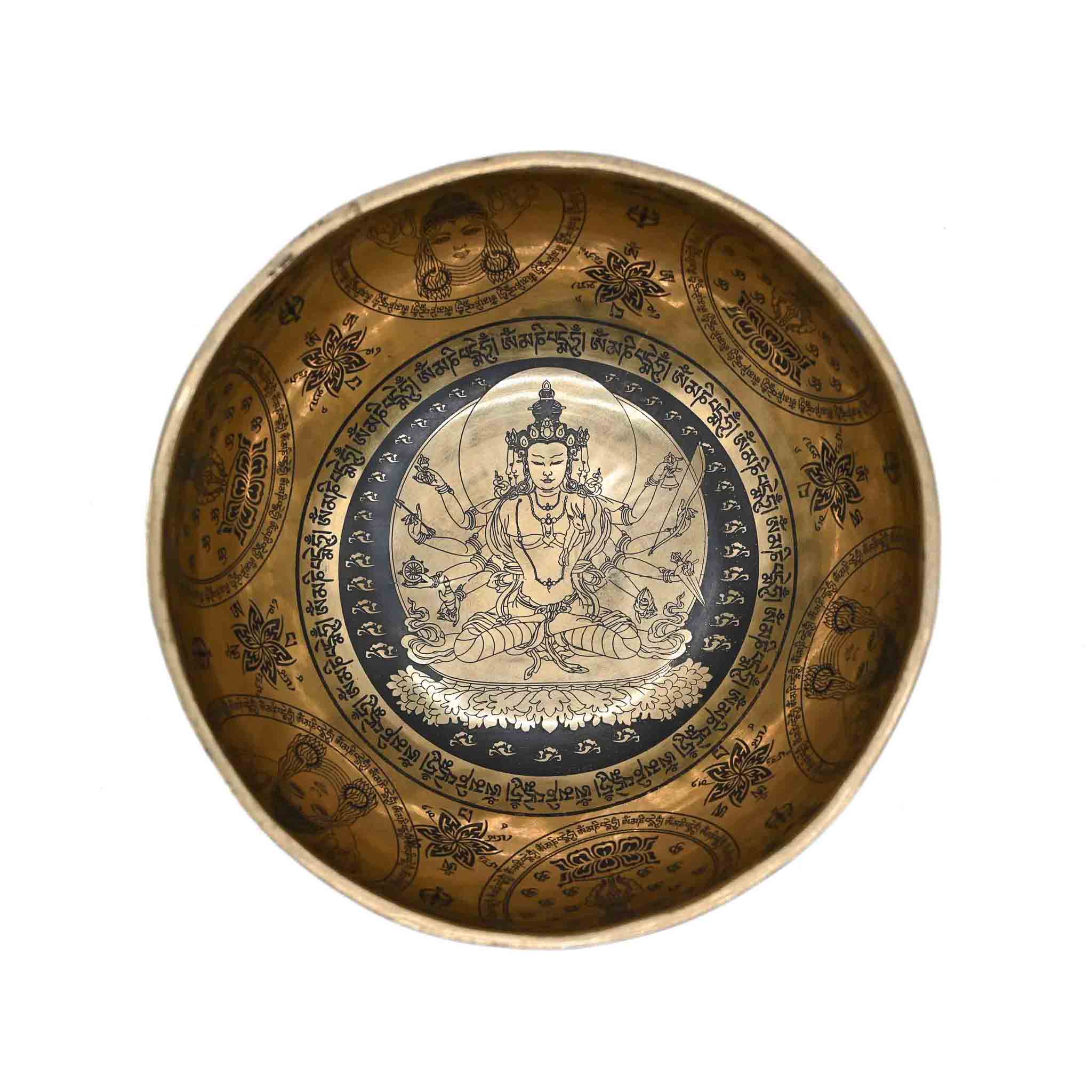 Bol chantant avec gravure Bouddha – 22 cm