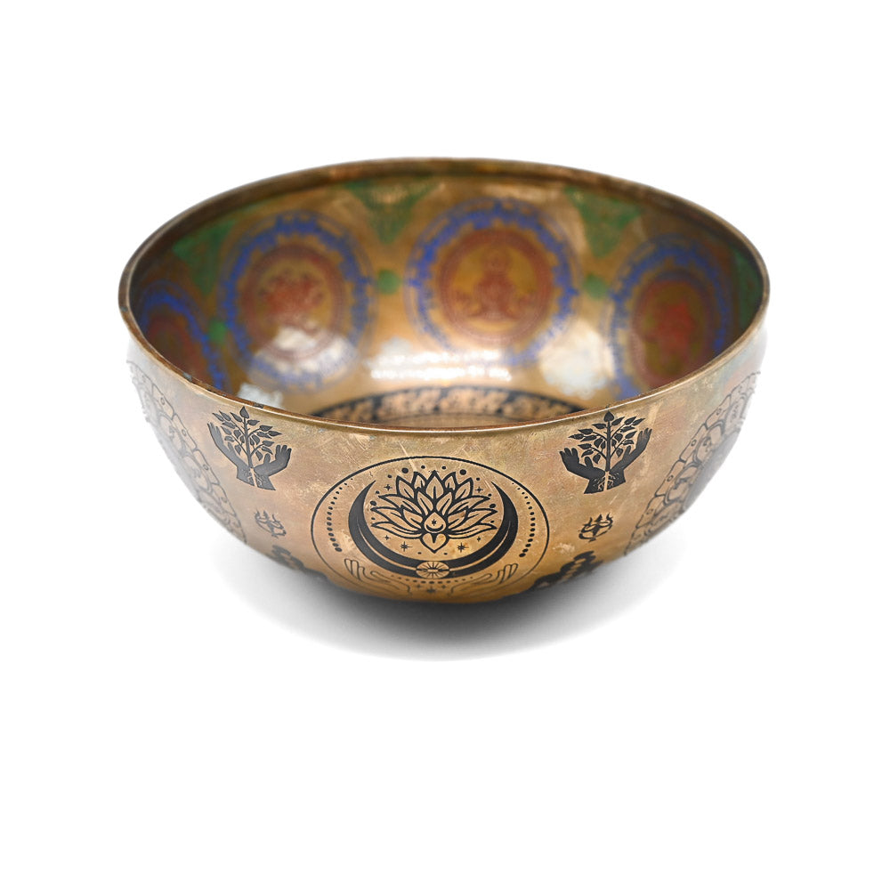 Bol chantant gravé en couleur – 24 cm