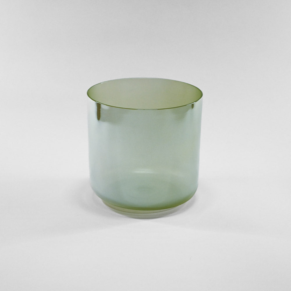 Bol chantant en cristal vert
