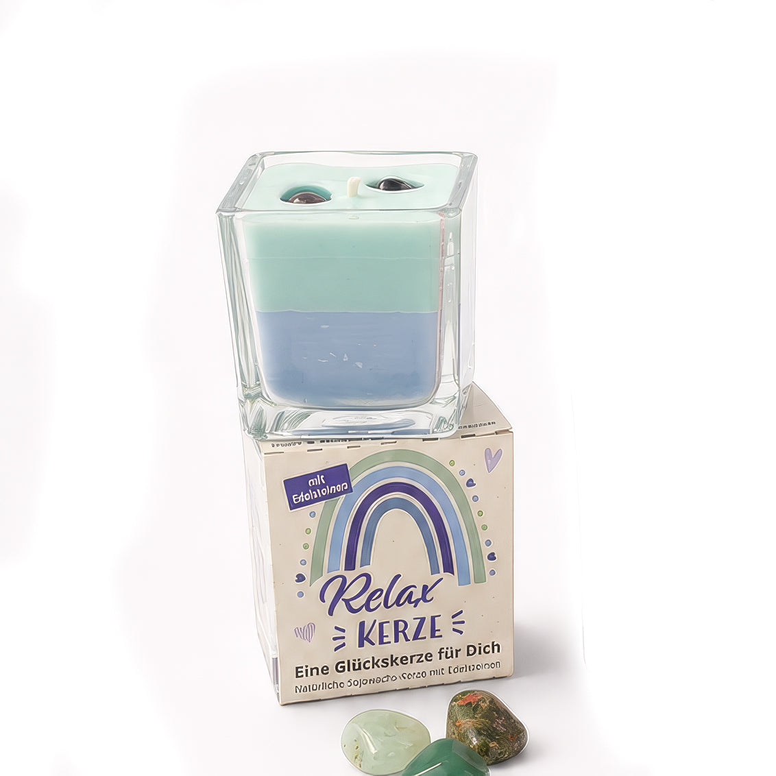 Candela portafortuna con pietre preziose