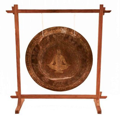 Gong Bouddha gravé 100cm
