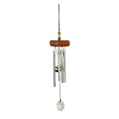 Kristallglass Klangspiel braun