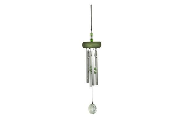 Carillon en verre de cristal vert