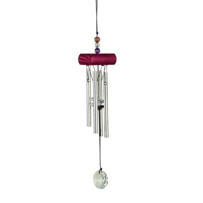 Kristallglass Klangspiel bordeaux