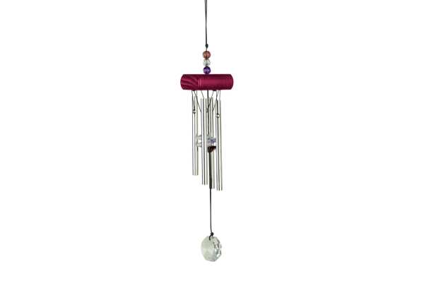Kristallglass Klangspiel bordeaux