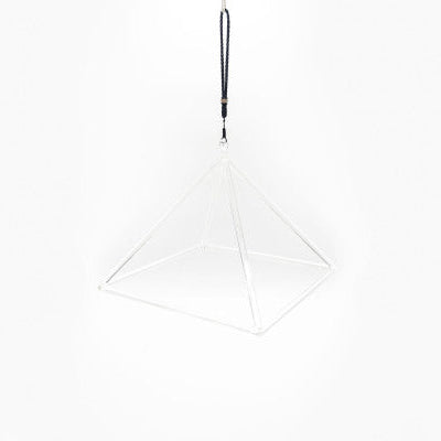Kristall Pyramide transparent 24.5 cm