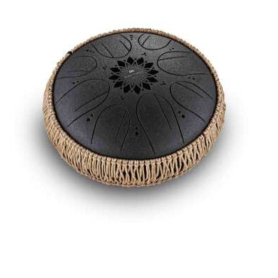 Medium Octave Steel Tongue Drum B Minor Schwarz