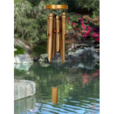 Natural Ring Bamboo Chime mittel