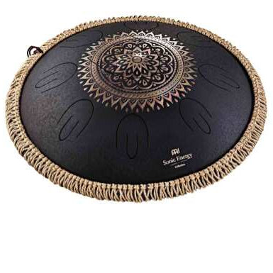 Octave Steel Tongue Drum Ré Noir gravé