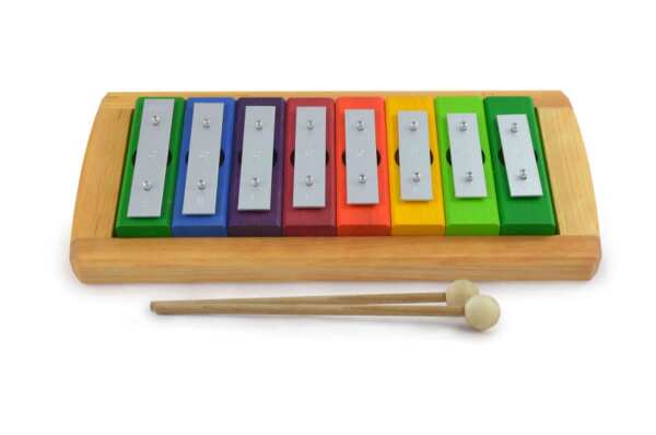 Xylophone arc-en-ciel diatonique, 8 notes