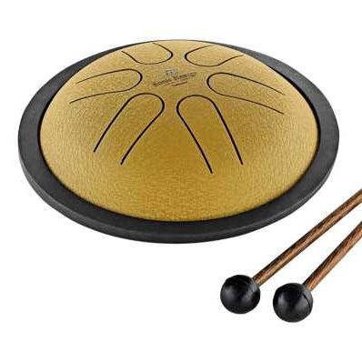 Small Steel Tongue Drum Do mineur Or