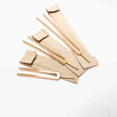 Stimmgabel 3er-Set goldfarben