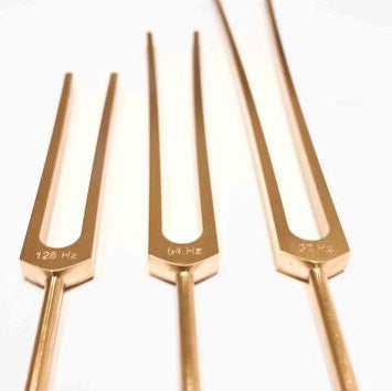 Stimmgabel 3er-Set goldfarben