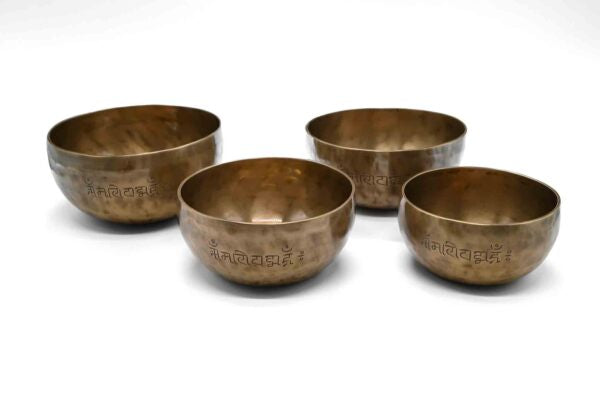 Set de 4 bols chantants pleine lune