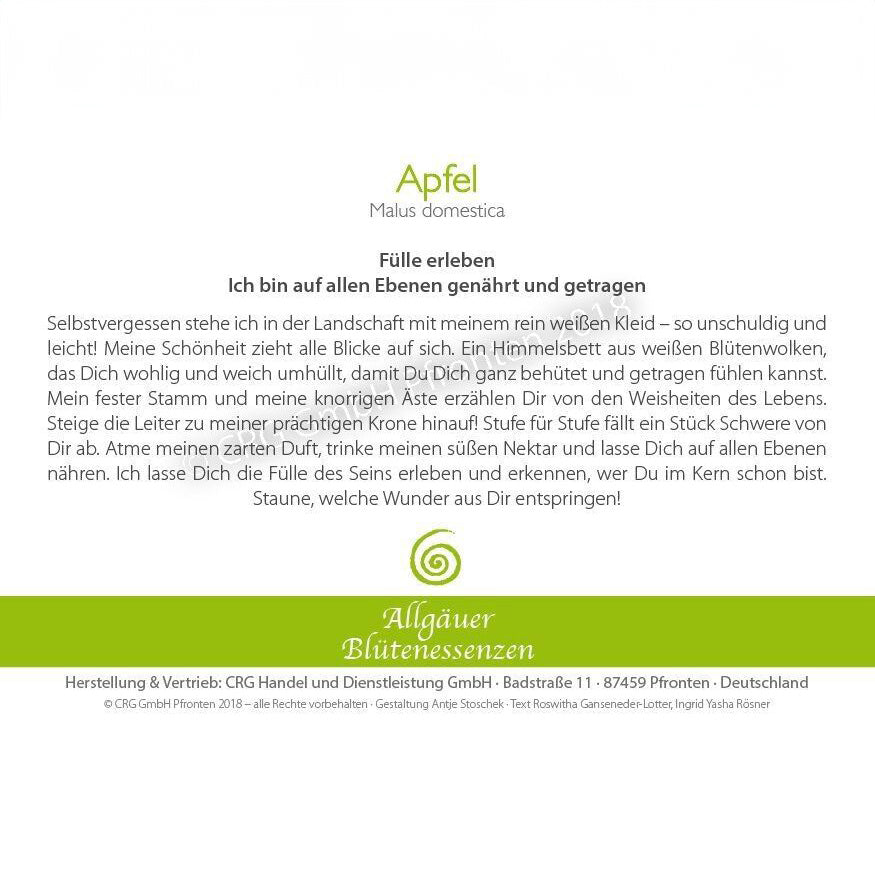 Essence florale d’Allgäu – pomme