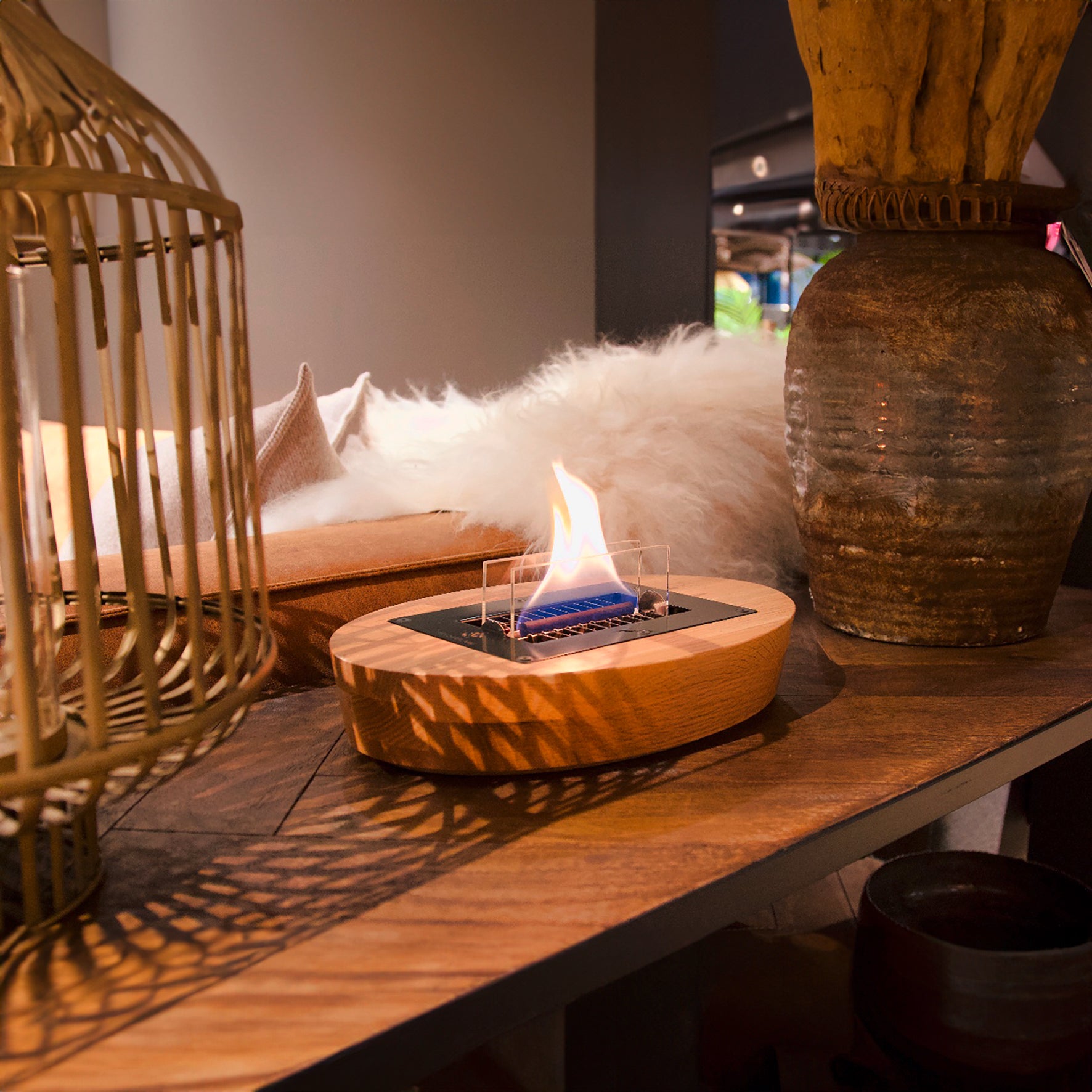 Cheminée de table Tenderflame <br> Tulipe 18 Vert