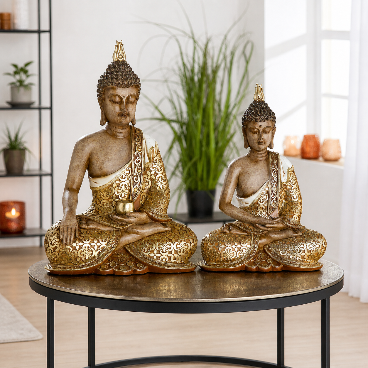 Buddha Figur sitzend für Ruhe und Harmonie