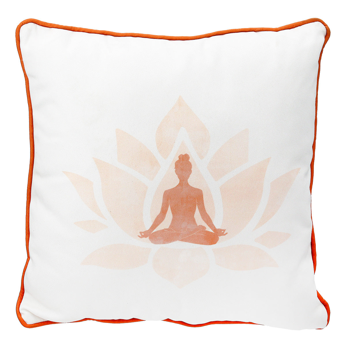 Coussin motif yoga