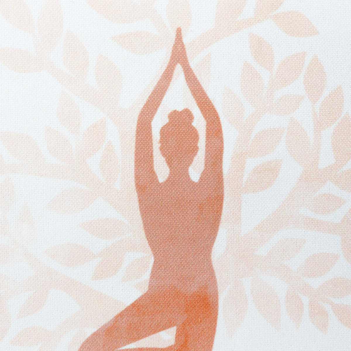 Coussin motif yoga