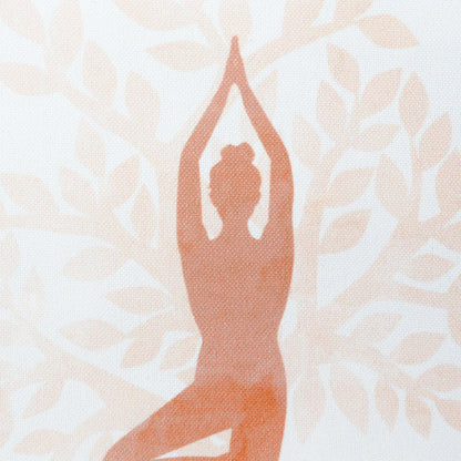 Coussin motif yoga