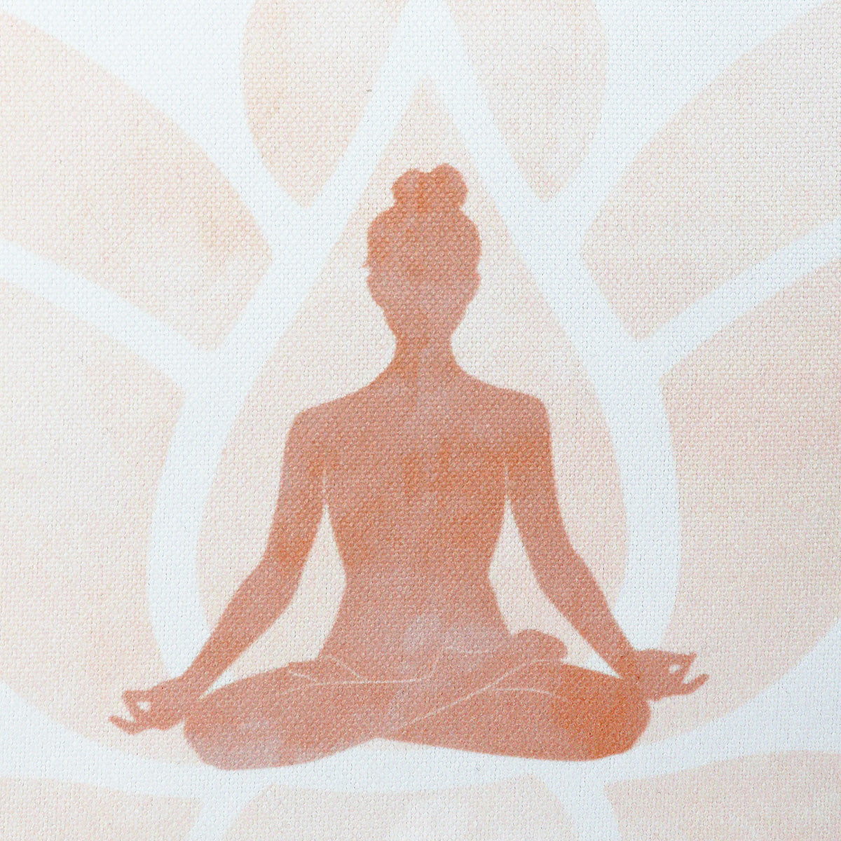 Coussin motif yoga