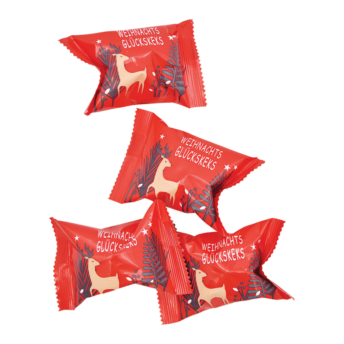 Biscuit porte-bonheur de Noël avec message de Noël