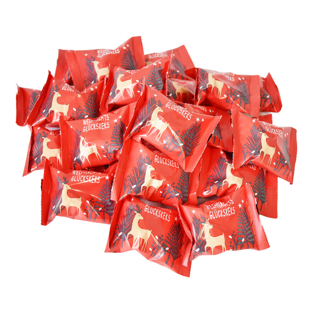Biscuit porte-bonheur de Noël avec message de Noël