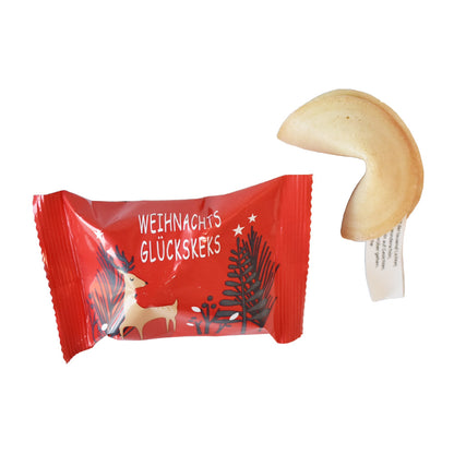 Biscuit porte-bonheur de Noël avec message de Noël