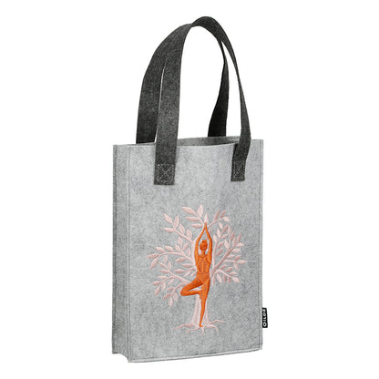 Sac en feutre avec motif yoga
