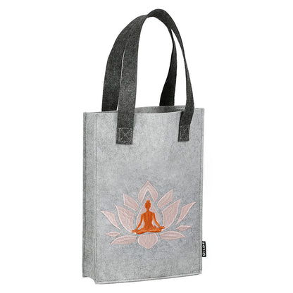 Sac en feutre avec motif yoga