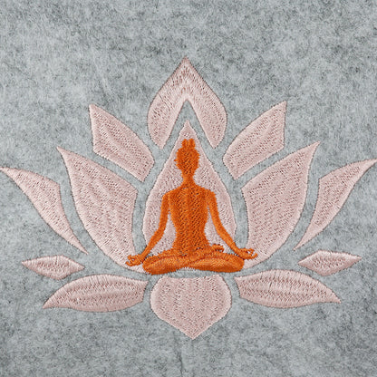 Sac en feutre avec motif yoga