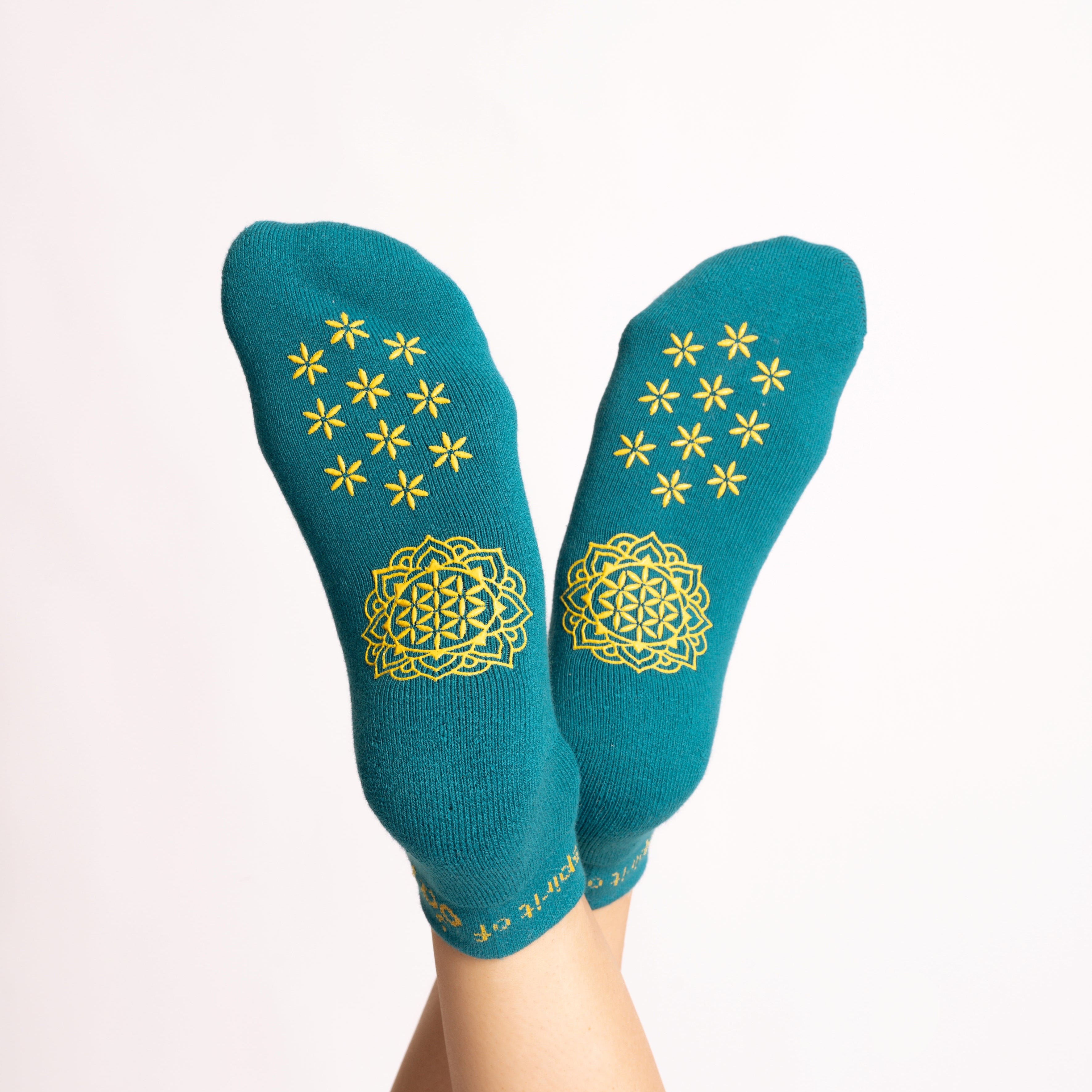 Rutschfeste Socken Adhara Türkis