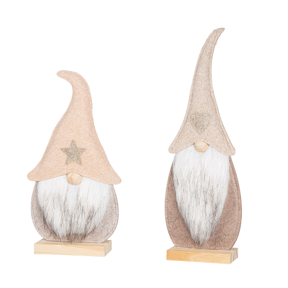 Babbo Natale rilievo con stella o cuore