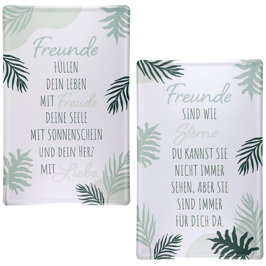 Schild mit Spruch