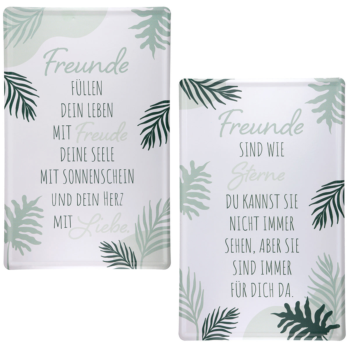 Schild mit Spruch