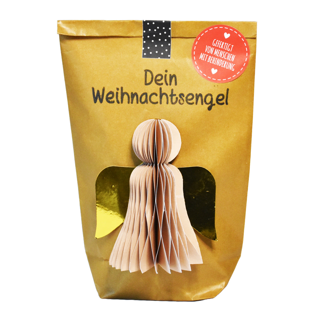 Wundertüte Weihnachtsengel in goldenem Glanz