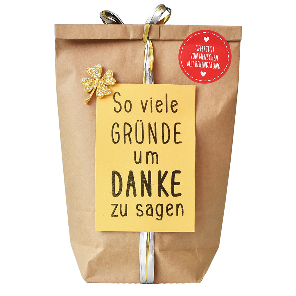 Sac porte-bonheur<br>tant de raisons de dire merci